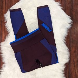 PINK Victoria's Secret Cool and Comfy Leggings Blue Maroon Black Orchid